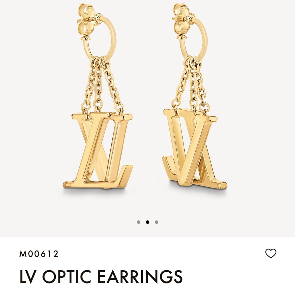 Beautiful LV earrings worn once and in perfect condition.